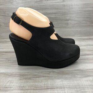 Cordani Calsature Wedge Women's EU 37 Chocolate Brown Nubuck Leather Heels